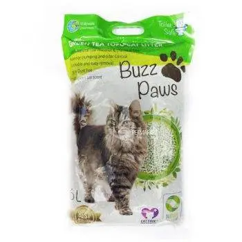 BUZZ PAWS 天然豆腐砂- 綠茶 6L